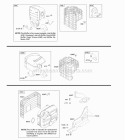 Exhaust System Diagram and Parts List for 204315-0164-E1  Briggs and Stratton Engine